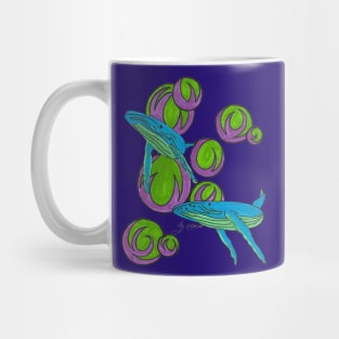 Swimming Whales Mug